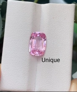 Cojín suelto diamante color rosa bebé 2 quilates corte VVS1 grado piedra preciosa +1 regalo para - Imagen 1 de 8