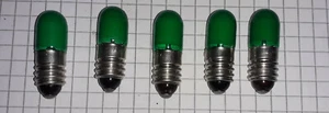 5 grüne Glimmlampen 220 V E10 OSRAM ZG 234/3 - Bild 1 von 2