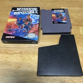 Mission: Impossible Nintendo NES Video Game Cartridge & Sleeve Tested Working