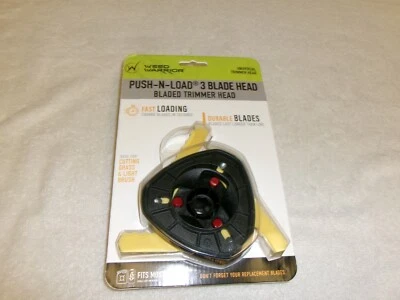 Weed Warrior Push-N-Load 3 Blade Head- for cutting grass and light brush - Image 1 of 2