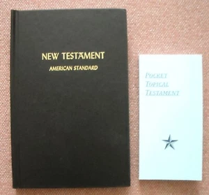 American Standard Version New Testament ~ 1901 ASV + Pocket Topical ~ Like New ! - Foto 1 di 9