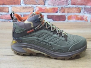 Men's Merrell Moab Speed 2 Leather Waterproof Hi-Top Hiking Boot Olive *J037781 - Picture 1 of 7