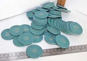 50 Türkis SPB Casino Mietchips verschiedene Geldwerte - Bild 1 von 3