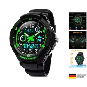 Digitaluhr für Kinder – bis 50 m , Outdoor-Uhr Sportliche Analoge / digitale ... - Bild 1 von 9