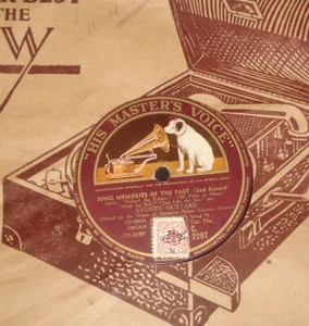 78rpm 12" SYDNEY GUSTARD SONG MEMORIES OF THE PAST GAUMONT PALACE CINEMA ORGAN - Bild 1 von 4