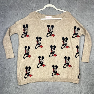 Vintage Minnie Mouse Nana Rive De La Acrylic Womens Sweater Korea Size XL - Image 1 of 4