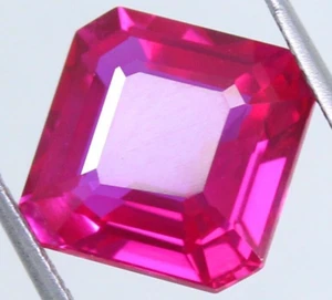 Natürlicher SELTENER Utah roter Beryll Bixbit zertifiziert 8,00 ct quadratischer atemberaubender Edelstein - Bild 1 von 6