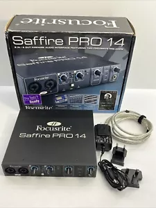 Focusrite Saffire PRO 14 Firewire Digital Recording Interface w/ Power Supply - Picture 1 of 6