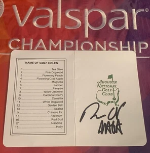 Ron DeSantis “MAGA” Signed Masters Authentic Scorecard Florida Governor - Picture 1 of 2