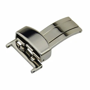 316L Stainless Steel Deployant Clasp Buckle For Watch Strap Band 14 16 18 20mm - Picture 1 of 6