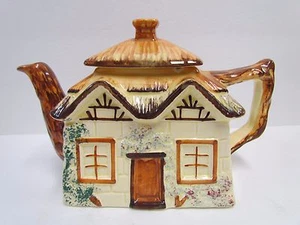 Keele St. Pottery Reetdach Cottage Teekanne ~ Made in England - Bild 1 von 10