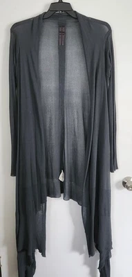 rick owens Open Front Cardigan Long Line Gray Size L Flaw Read - Image 1 of 4