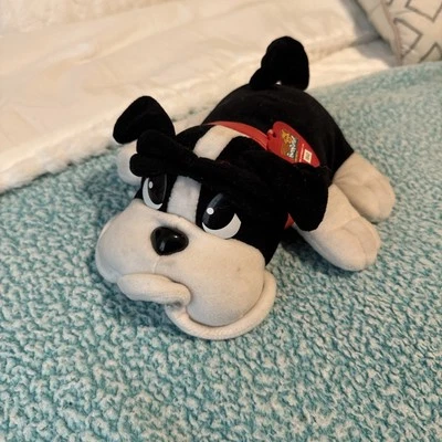 Cachorros Libra Original Vintage #1842 Negro Blanco Perro Moviendo Cola Foto 1 de 4