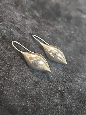 Michael Dawkins Sterling 925 Silver Tear Drop Hook Earrings - Изображение 1 из 4