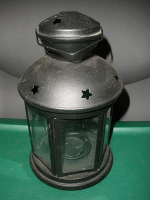 Linterna de metal Ikea estrella de metal negro candelabro colgante Foto 1 de 4