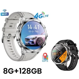 SMARTWatch 128GB 1.95” TOUCHSCREEN 4G Android 8.1 HD Rotating Camera,GPS,1990mAh - Picture 1 of 26