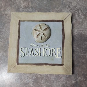3D Resin Sea Shell Tile Wall Decor Art Plaque Coastal Beach Ocean - Picture 1 of 2