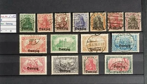 Briefmarken DANZIG Mi.-Nr. 1-15 postfrisch/gestempelt - Bild 1 von 1