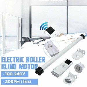 Rodillo eléctrico de sombra ciega AC 100-240V HÁGALO USTED MISMO RODILLO MOTOR TUBULAR CONTROL REMOTO - Imagen 1 de 9
