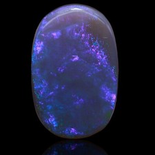 18.25 CTS AAA+ AUSTRALIAN BLUE FIRE OPAL LIGHTNING RIDGE CABOCHON A-191