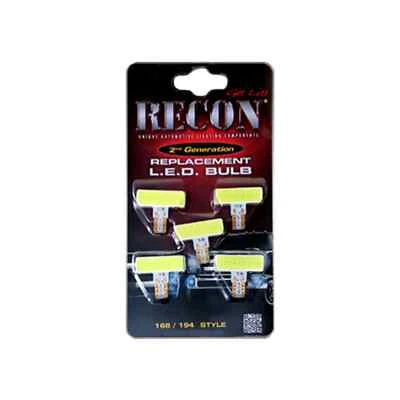 RECON 264280WHX Cab Light 194 Type 3-Watt High Power LED Bulbs; White - Image 1 of 3
