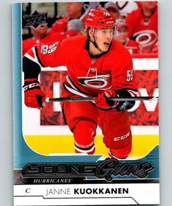 2017-18 Upper Deck #213 Janne Kuokkanen  RC Young Guns Carolina Hurricanes 