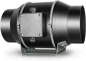 iPower 6” Inline Duct Fan with Speed Controller Ventilation Exhaust Fan - Picture 1 of 8