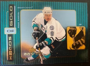 Paul KARIYA 1999-00 Inserts Hands of Gold Upper Deck #H8 Anaheim Ducks - Picture 1 of 2