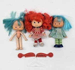 2 muñecas Blueberry Muffin originales vintage 1979 y Strawberry Shortcake años 90 - Imagen 1 de 12