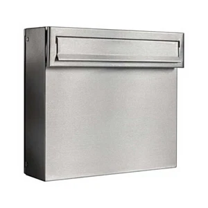 Rear Access Outside Letterbox for Gates & Fences Stainless Steel LAD-050 - Picture 1 of 10