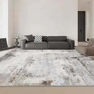 8'X10' Washable Rug Abstract Ultra-Thin Non Slip Stain Resistant Modern Carpet - Picture 1 of 12