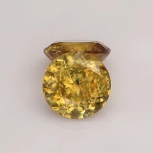 Par Esfena Natural 1,26 quilates-Amarillo Dorado con Destellos Naranja 25023565 - Imagen 1 de 7
