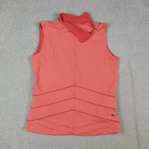 Preppy Tank Top Sleeveless Athletic Women's Size Large Collar Golf Polo Shirt - Picture 1 of 9