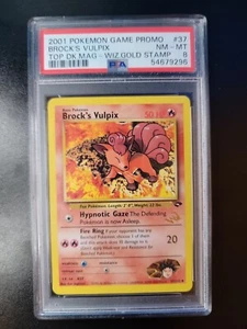 Brock's Vulpix PSA 8 Gold Stamp Promo Pokemon Karte - Bild 1 von 2