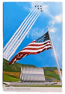 Air Force Academy Chapel Colorado Springs Vintage Glossy Postcard 1980s 4 x 6” - Picture 1 of 2