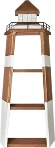 Aecipl Solid Wood Lighthouse Shelf Decorative Nautical Floating Shelves for Home - Picture 1 of 7