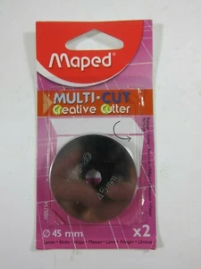 MAPED CB089154-2 Multi-Cut Creative Cutter 45mm  Rotary Blade 2-Pack-NEW  - Picture 1 of 2
