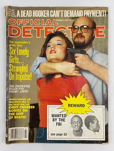 Official Detective Magazine, February 1985, Vintage True Crime Stories, Pulp - Foto 1 di 4