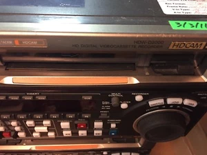 Sony HDW-D2000 D2000 HDWD2000 HD Digital VideoCassette Recorder -Tested - Nice! - Picture 1 of 6