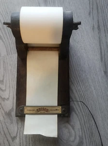 Edison Calcolatrice Senza Fili Telefono Scrivania in Legno Blocco Note 8x5x4" - Foto 1 di 3