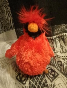 TY Beanie Babies Crooner el pájaro cardinal rojo con protector de etiqueta 49d - Imagen 1 de 6