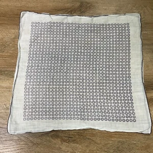 Vintage Taschentuch Taschentuch Kreis Druck Anzug Tasche Handtasche Schal 12,5 x 13,5 Quadrat - Bild 1 von 8