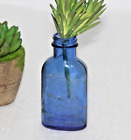 1930s Vintage Milk of Magnesia Chas.H.Phillips Chemical Co. Blue Glass Bottle