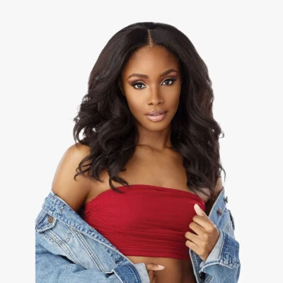 Peluca de encaje texturizado Sensationnel Curls Kinks&co - parte en V unidad en V 8 Foto 1 de 4