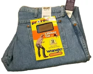 Pantalones de mezclilla para hombre vintage Wrangler 13MWZAW Bootcut nuevo stock antiguo hechos en EE. UU. longitud XL - Imagen 1 de 4