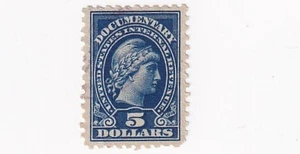 STAMP US SCOTT R220 "Liberty-Documentary Revenue" $5 1914 USED - Bild 1 von 1