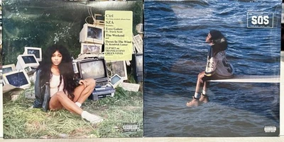 SZA - SOS & Ctrl VINYL Set TW0 2LPS TRANSLUCENT GREEN Colored Ctrl NEW/MINT - Image 1 of 4