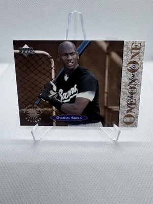 Michael Jordan 1995 Upper Deck Minor League #5 One On One Birmingham Barons Foto 1 de 2