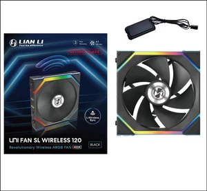LIAN LI 12RSL1W1B WHITE UNI FAN SL Wireless 120 Reverse Blade PC Case Fan - Afbeelding 1 van 7