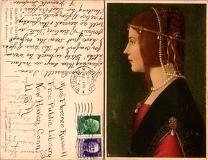 Vintage Postkarte - Italien - BEATRICE D'ESTE Leonardo da Vinci (1452-1519) - Bild 1 von 1